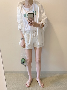 「Rouje（ルージュ）のアイテム」を使った、ukapiさん（レディース・158cm）の夏コーディネート