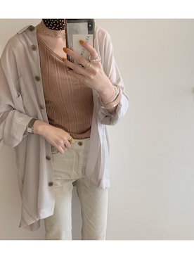 「SHAGGIE（シャギー）のアイテム」を使った、ukapiさん（レディース・158cm）の夏コーディネート