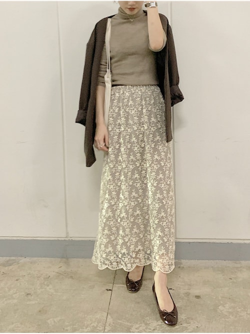 【IENA】guegain コットンフラワースカート 20190717175214901.jpg