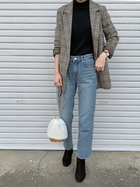 「Spick & Span（スピックアンドスパン）のアイテム（ジャケット/アウター）」を使った、ukapiさん（レディース・158cm）の秋コーディネート