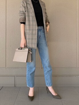「Spick & Span（スピックアンドスパン）のアイテム（ジャケット/アウター）」を使った、ukapiさん（レディース・158cm）の秋コーディネート