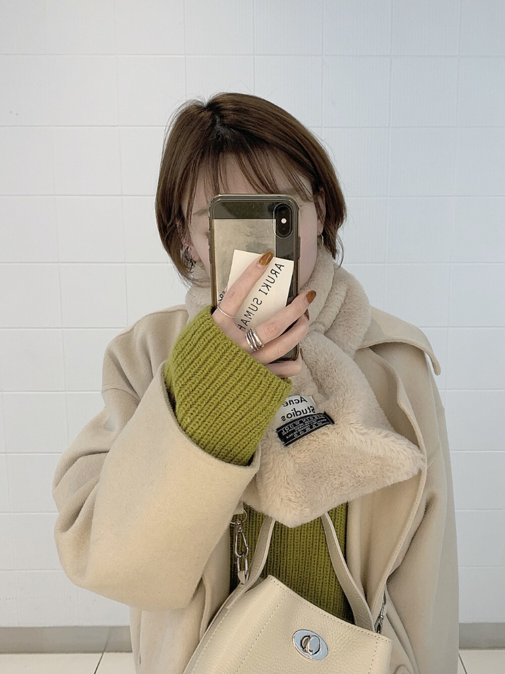 【22AW】イエナ　IENA ウール100 ニット　アンサンブル　カーキ IENA（イエナ）の「ニットアンサンブル（アンサンブル）」 - WEAR