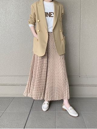 IENA（イエナ）の「フロッキーDOTプリーツスカート◇（スカート