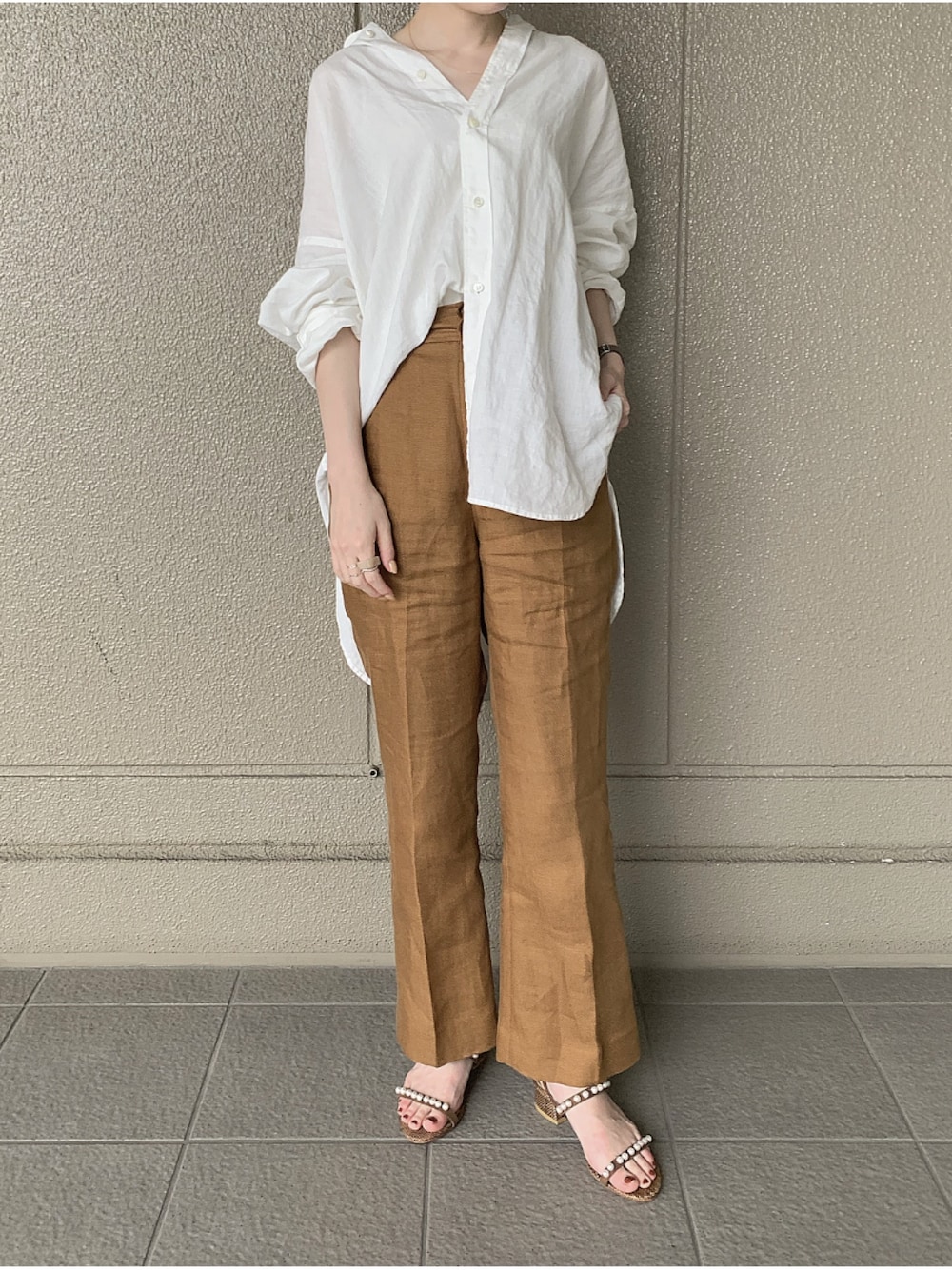nyoshi203 plage Linen Big シャツ Linen Big シャツ（シャツ／ブラウス）｜Plage（プラージュ）の通販