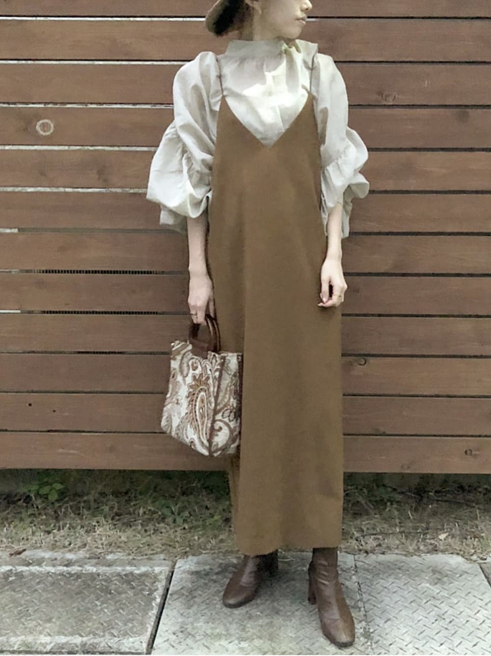 IENA 《追加》T/W メランジキャミワンピース｜ワンピース 