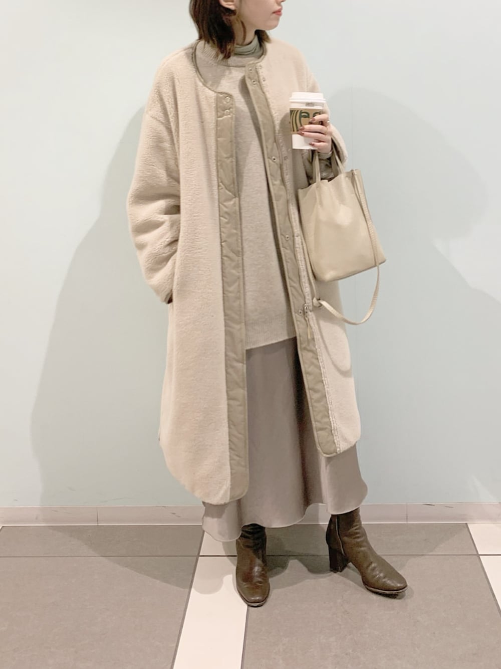 IENA（イエナ）の「ウールカシミヤ ワイドクルーネックプル