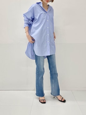 「Noble（ノーブル）のアイテム（シャツ/ブラウス）」を使った、ukapiさん（レディース・158cm）の春コーディネート