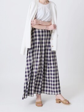 「Noble（ノーブル）のアイテム（カーディガン/ボレロ）」を使った、ukapiさん（レディース・158cm）の春コーディネート