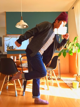 コマ銀さん（メンズ・173cm）の冬コーディネート