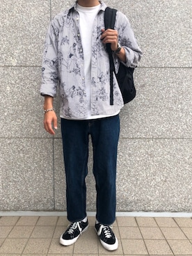 「アイテム（バングル/リストバンド）」を使った、しょーへいさん（メンズ・170cm・20代）の夏コーディネート