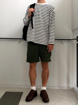 「MOCEAN（モーシャン）のアイテム」を使った、しょーへいさん（メンズ・170cm）の夏コーディネート