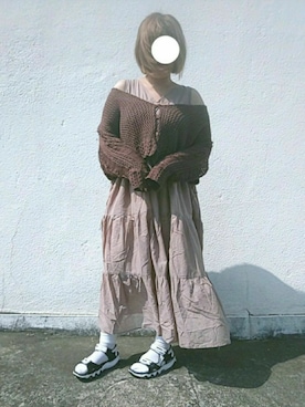 「夢展望（ユメテンボウ）のアイテム（ワンピース/ドレス）」を使った、aya_∗*ﾟさん（レディース・153cm）の春コーディネート