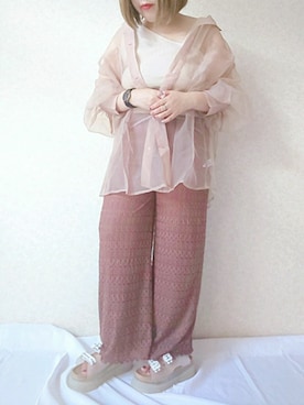 aya_∗*ﾟさん（レディース・153cm）の夏コーディネート