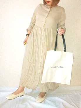 「シアーワンピース」｜「アイテム（腕時計）」を使った、aya_∗*ﾟさん（レディース・153cm）の秋コーディネート