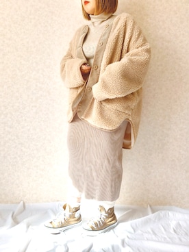 「coca（coca）（コカ）のアイテム（その他アウター）」を使った、aya_∗*ﾟさん（レディース・153cm）の秋コーディネート