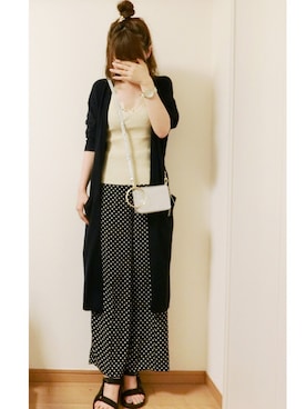 「Casselini（キャセリーニ）のアイテム（PC・スマホグッズ/家電）」を使った、Miiさん（レディース・158cm）の夏コーディネート