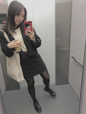 「ohotoro」｜「アイテム（ジャケット/アウター）」を使った、紫乃さん（レディース・157cm）の秋コーディネート