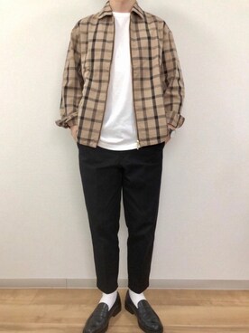 「JOURNAL STANDARD relume（ジャーナルスタンダード　レリューム）のアイテム（ブルゾン）」を使った、shunさん（メンズ・174cm）の春コーディネート