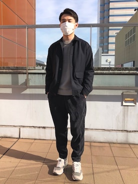 「green label relaxing（グリーンレーベルリラクシング）のアイテム（ブルゾン）」を使った、shunさん（メンズ・175cm）の冬コーディネート