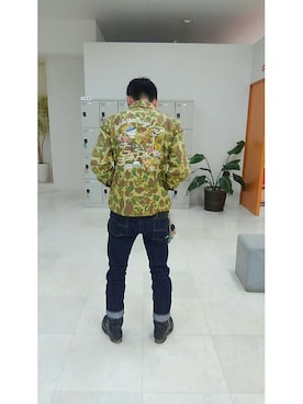 「RUDE GALLERY（ルードギャラリー）のアイテム（ブルゾン）」を使った、kazuki shimadaさん（メンズ・165cm）の冬コーディネート