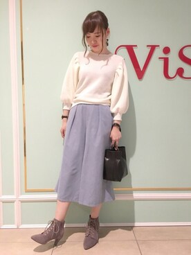 「パステルコーデ」｜「アイテム（その他）」を使った、Yuiさん（レディース・163cm）の冬コーディネート