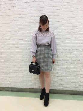 「シャギー」｜「アイテム（その他）」を使った、Yuiさん（レディース・163cm）の秋コーディネート
