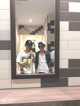 「PLEASURES（プレジャー）のアイテム（バッグ）」を使った、優人さん（メンズ・165cm）の夏コーディネート