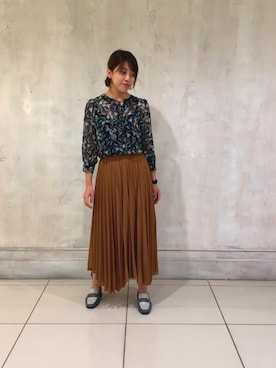 「NARACAMICIE（ナラカミーチェ）のアイテム」を使った、kmmr94さん（レディース・161cm）の秋コーディネート