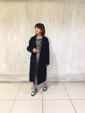 「NARACAMICIE（ナラカミーチェ）のアイテム（ダウンジャケット/コート）」を使った、kmmr94さん（レディース・161cm）の冬コーディネート
