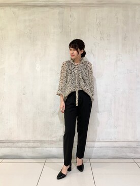 「NARACAMICIE（ナラカミーチェ）のアイテム（パンツ）」を使った、kmmr94さん（レディース・161cm）の春コーディネート