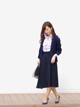 「NARACAMICIE（ナラカミーチェ）のアイテム」を使った、Lunettaさん（レディース・155cm）の春コーディネート