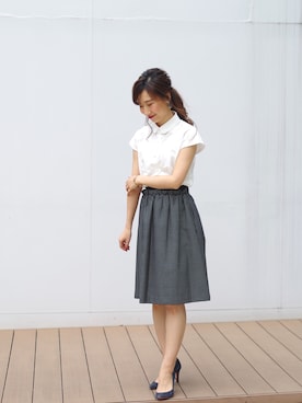 「NARACAMICIE（ナラカミーチェ）のアイテム」を使った、Lunettaさん（レディース・155cm）の春コーディネート