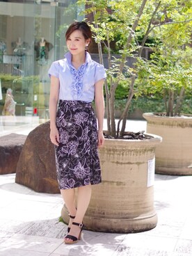 「NARACAMICIE（ナラカミーチェ）のアイテム」を使った、Lunettaさん（レディース・155cm）の春コーディネート
