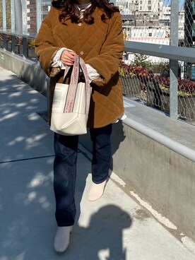 「archives（アルシーヴ）のアイテム（その他アウター）」を使った、ユーリさん（レディース・150cm）の冬コーディネート