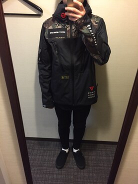 「AAPE BY A BATHING APE（エーエイプバイアベイシングエイプ）のアイテム（ジャケット/アウター）」を使った、ぽりさん（メンズ・170cm）の春コーディネート