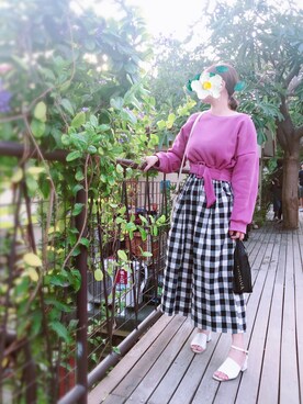 「格子」｜Cnsly_twさん（レディース・165cm）の春コーディネート