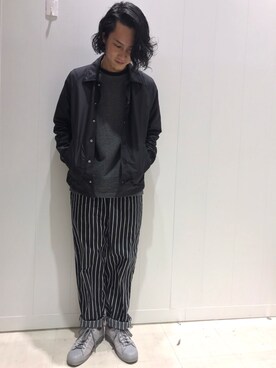 「SUNNY  SPORTS（サニースポーツ）のアイテム（ジャケット/アウター、ブラック系）」を使った、MASAKI IZUMIDAさん（メンズ・175cm）の冬コーディネート