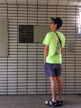 「Gramicci（グラミチ）のアイテム（サンダル）」を使った、Ｋｉｍさん（メンズ・173cm）の夏コーディネート