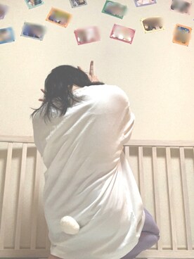 「WC（ダブル シー）のアイテム（Tシャツ/カットソー）」を使った、cottoncandy🌨さん（レディース・147cm）の夏コーディネート