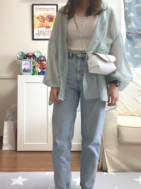 「blue」｜「アイテム（タンクトップ）」を使った、takeme121さん（レディース・156cm）の夏コーディネート