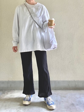 「emesuelee（エメスーリー）のアイテム」を使った、takeme121さん（レディース・156cm）の春コーディネート