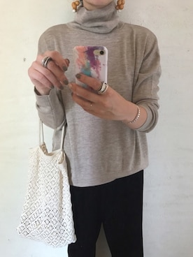 「アイテム（PC・スマホグッズ/家電）」を使った、ぺこさん（レディース・156cm・30代）の秋コーディネート