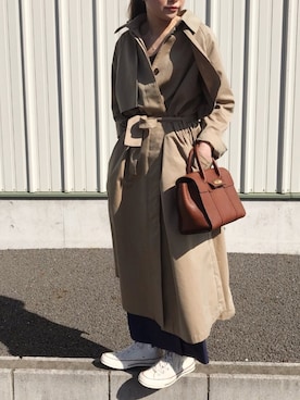 「JOURNAL STANDARD LUXE（ジャーナルスタンダード　ラックス）のアイテム（ジャケット/アウター）」を使った、ぺこさん（レディース・156cm）の春コーディネート