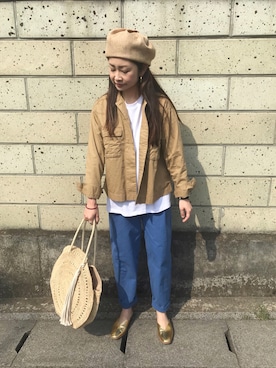 ぺこさん（レディース・156cm）の春コーディネート