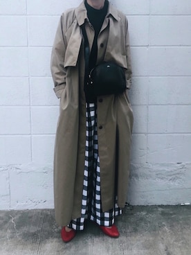 「JOURNAL STANDARD LUXE（ジャーナルスタンダード　ラックス）のアイテム（ジャケット/アウター）」を使った、ぺこさん（レディース・156cm）の秋コーディネート