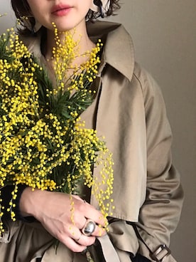 「JOURNAL STANDARD LUXE（ジャーナルスタンダード　ラックス）のアイテム（ジャケット/アウター）」を使った、ぺこさん（レディース・156cm）の冬コーディネート