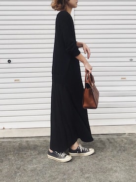 「NOのアイテム（ワンピース/ドレス）」を使った、ぺこさん（レディース・156cm）の秋コーディネート