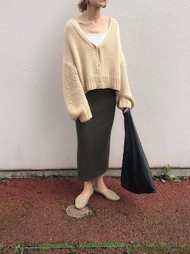 「'PalinkA（パリンカ）のアイテム」を使った、ぺこさん（レディース・156cm）の秋コーディネート