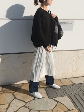 ぺこさん（レディース・156cm）の秋コーディネート