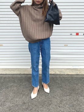 「Daniella&GEMMA（ダニエラアンドジェマ）のアイテム」を使った、ぺこさん（レディース・156cm）の秋コーディネート